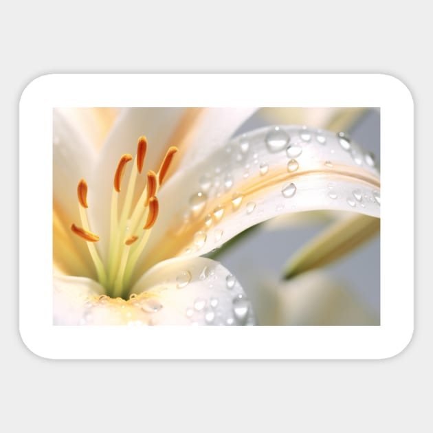Lilium Flower Petal Nature Serene Calm Sticker by Cubebox
